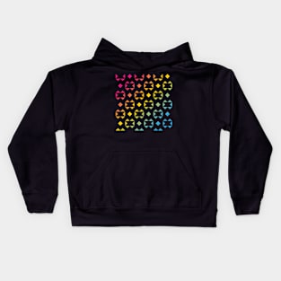 Rainbow Triangle Pattern v2 Kids Hoodie